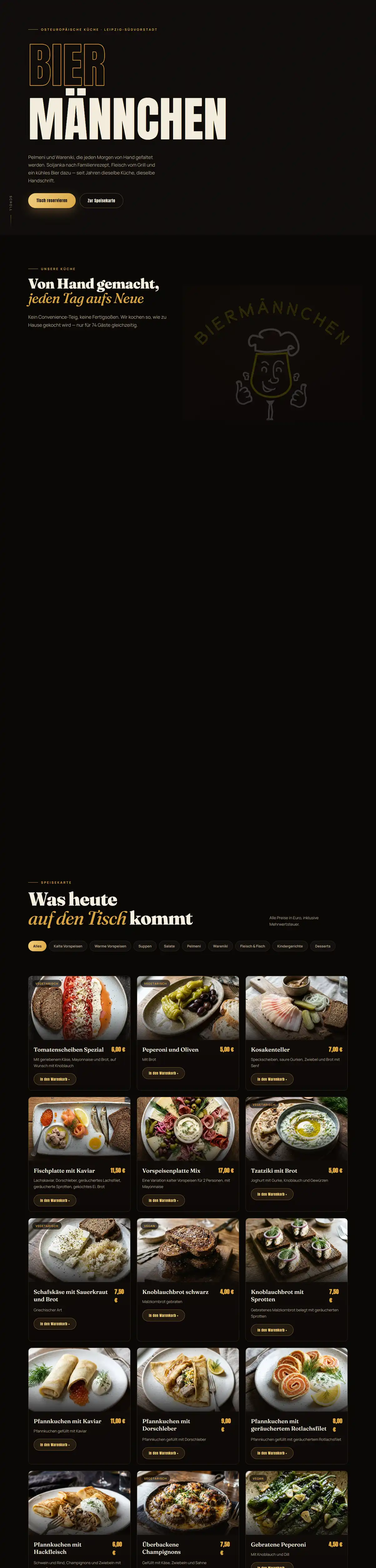 Gesamte Startseite von Biermännchen