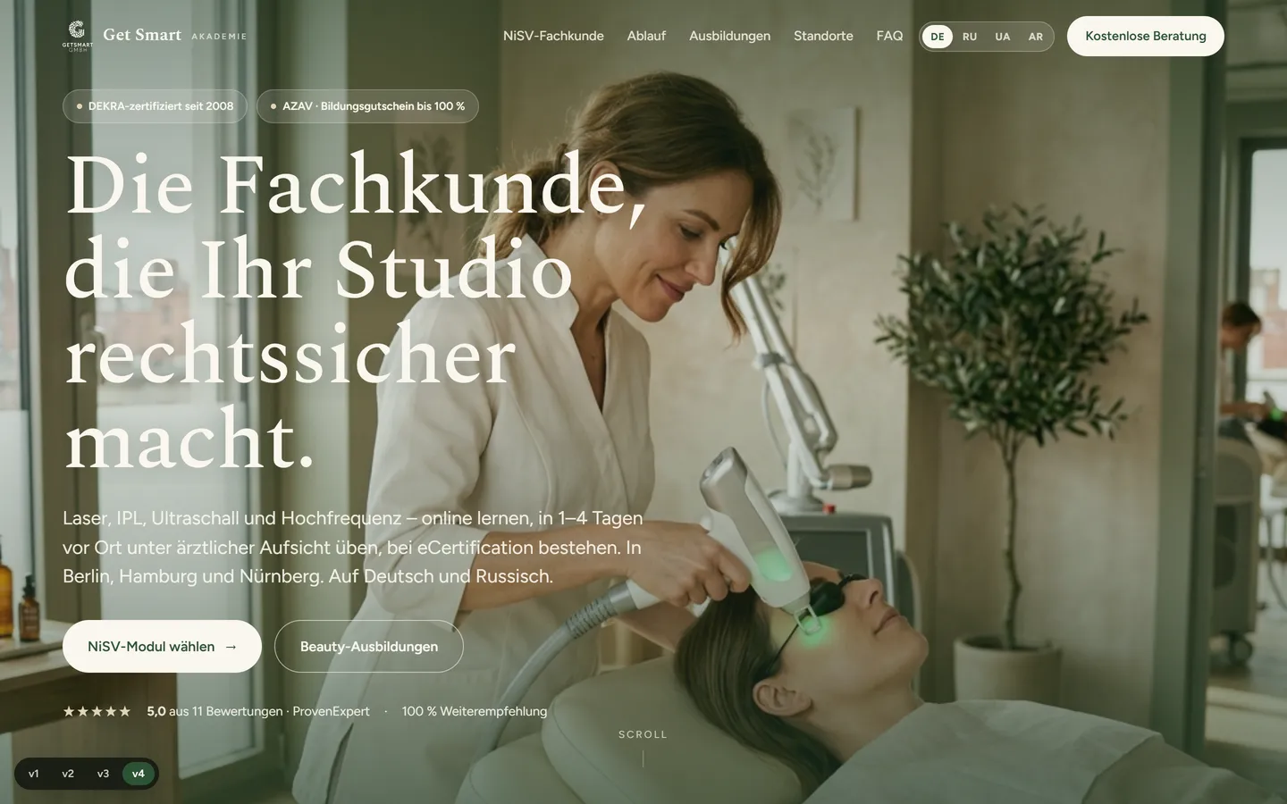 Get Smart Akademie — Akademie für NiSV-Fachkunde und Beauty-Ausbildungen