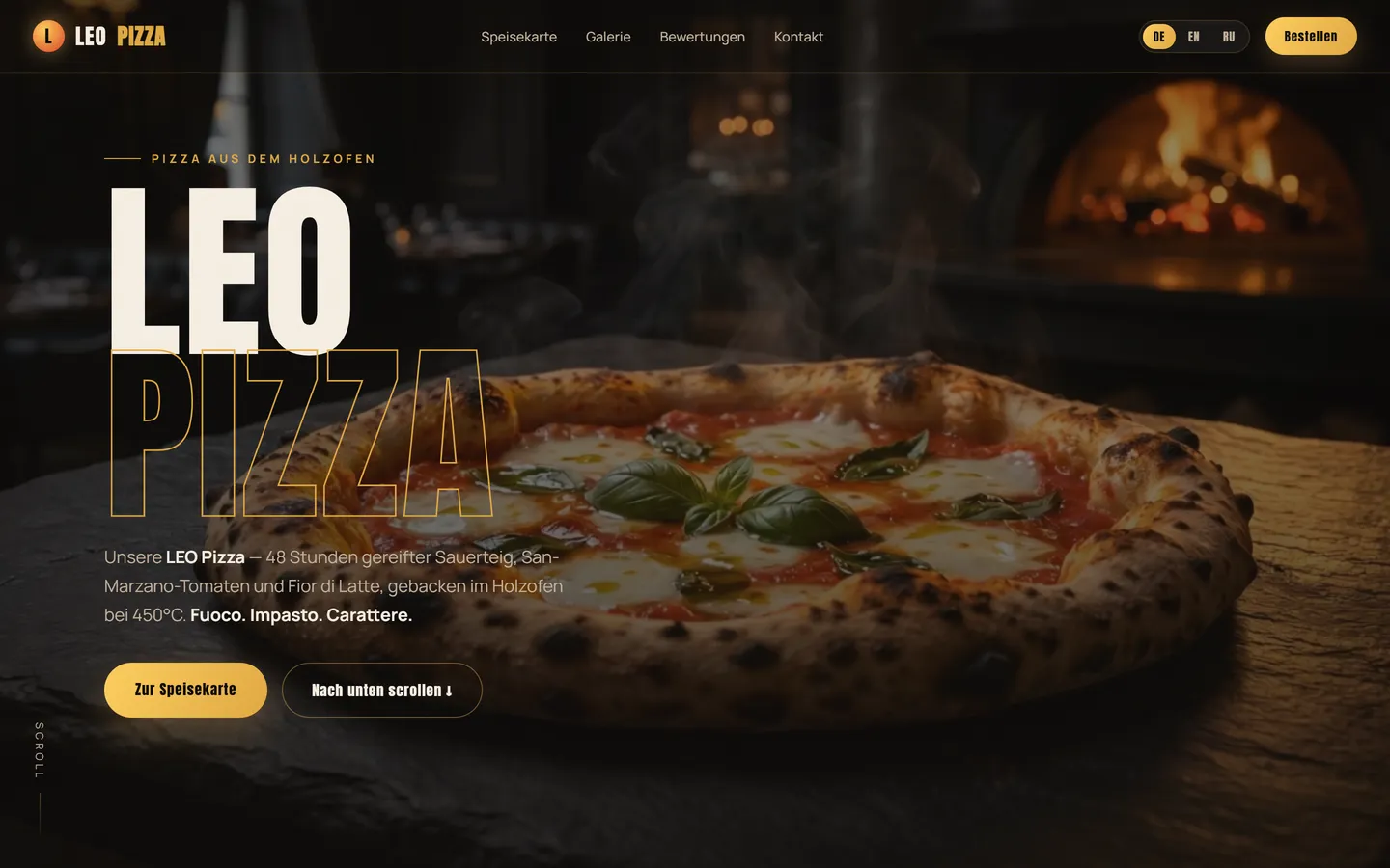 LEO Pizza — Holzofen-Pizza