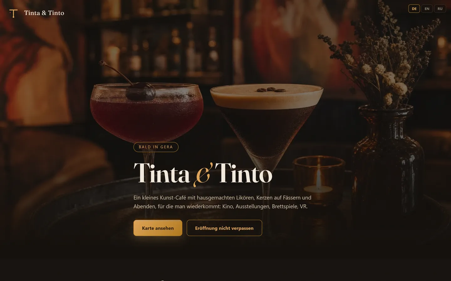 Tinta & Tinto — Art-Café & hausgemachte Liköre